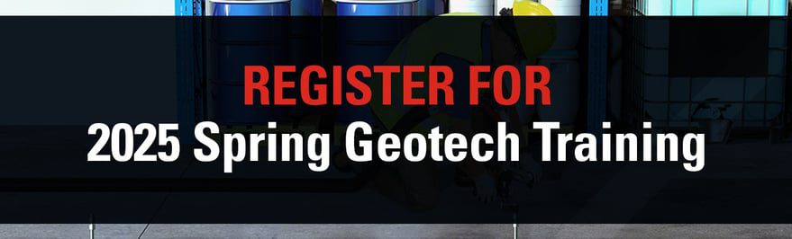 Banner - Register for 2025 Spring Geotech Training