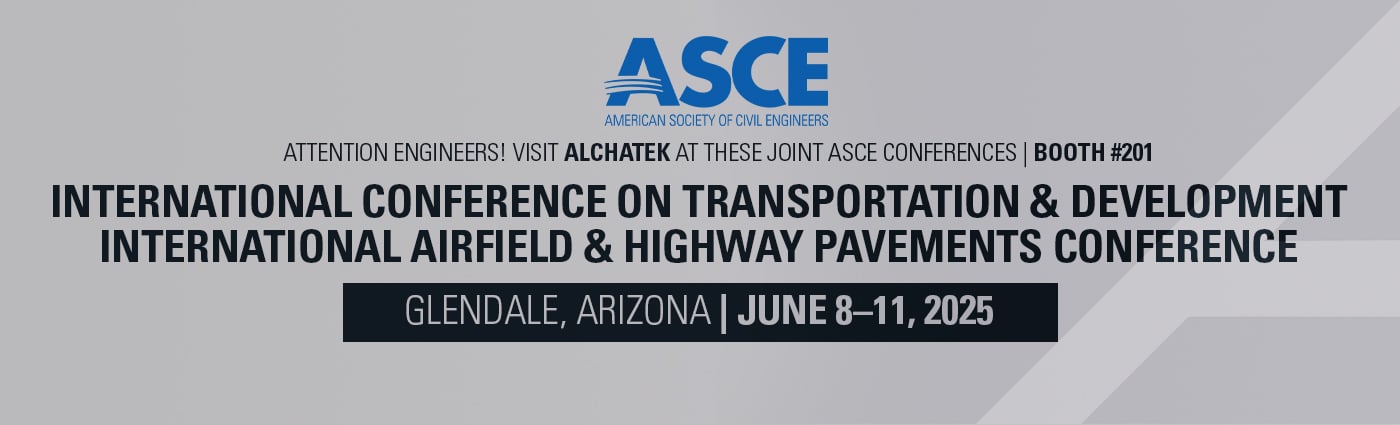Banner - Visit Alchatek at These ASCE Conferences