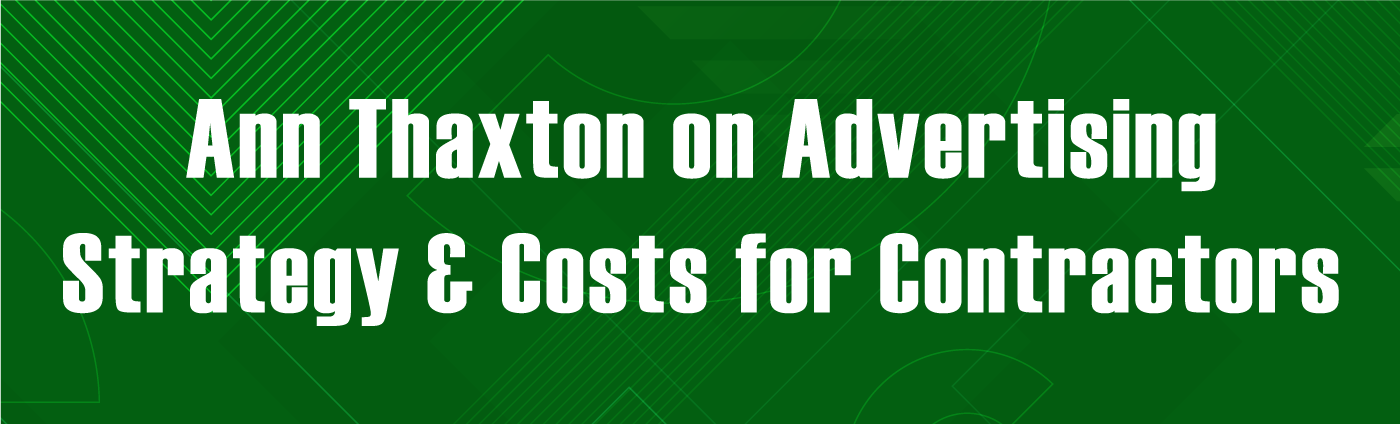 Banner-Advertising Strategy and Cost for Contractors