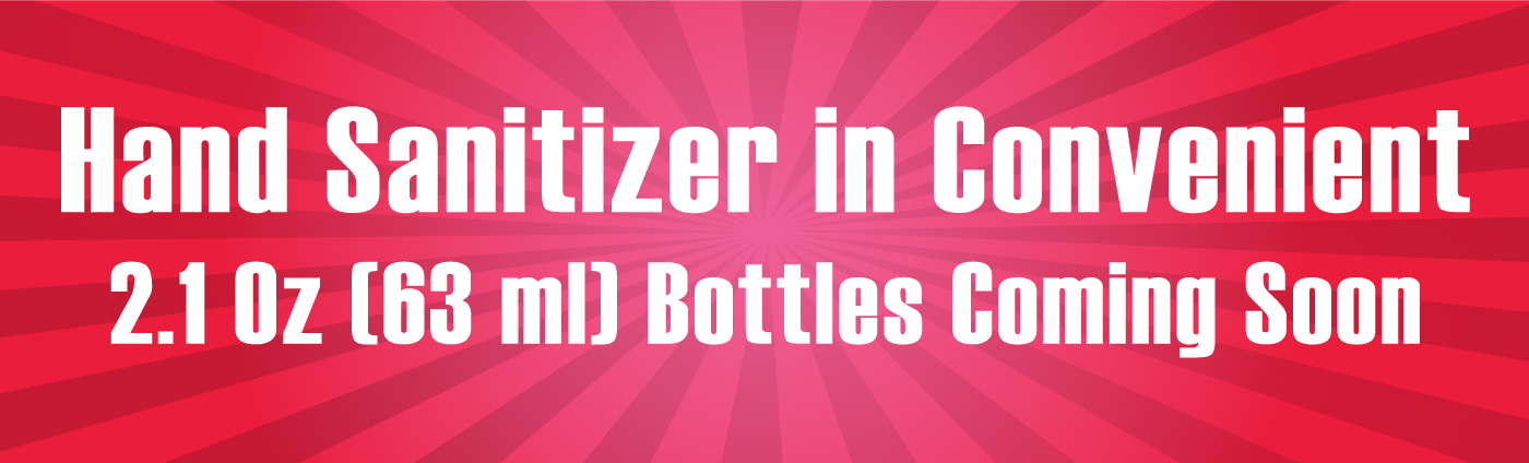 Banner-Hand Sanitizer in Convenient Bottles