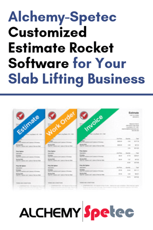 Alchemy-Spetec Customized Estimate Rocket Software for Your Slab Lifting Business