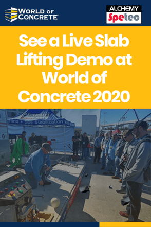 See a Live Slab Lifting Demo at World of Concrete 2020