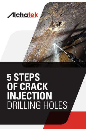 Body - 5 Steps of Crack Injection - Drilling Holes