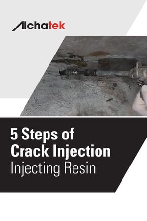 Body - 5 Steps of Crack Injection - Injecting Resin