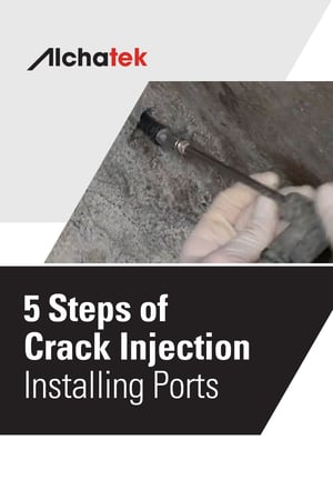 Body - 5 Steps of Crack Injection - Installing Ports