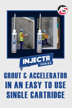 Body - INJECTR Series - Grout & Accelerator in an Easy to Use Single Cartridge