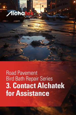 Body - Road Pavement Bird Bath Repair Series - 3. Contact Alchatek for Assistance