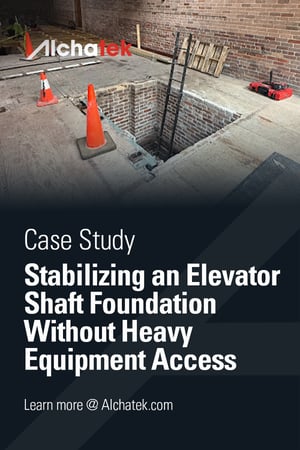 Body - Stabilizing an Elevator Shaft Foundation Without Heavy Equipment Access