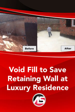 Body - Void Fill to Save Retaining Wall at Luxury Residence