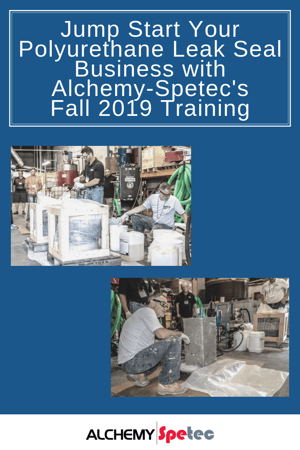 Jump Start Your New Concrete Leveling Business with Alchemy-Spetecs Fall 2019 Training