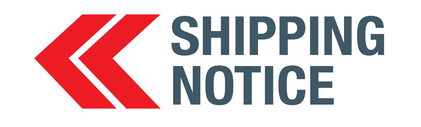 Alchemy-Spetec Shipping Notice
