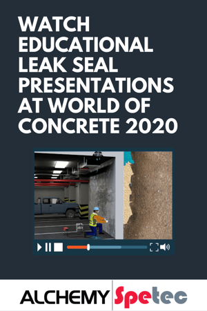 Watch Educational Leak Seal Presentations at World of Concrete 2020