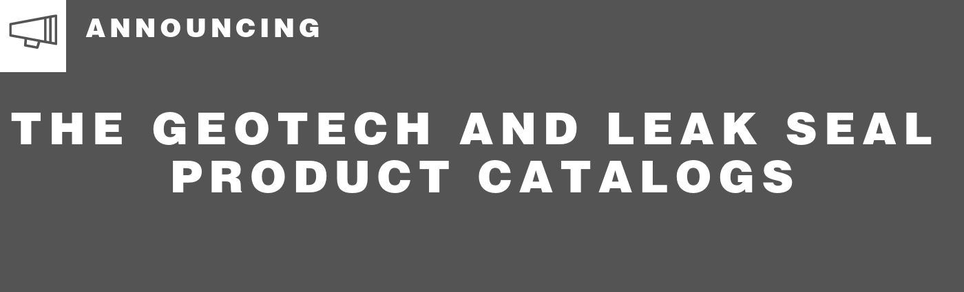 Alchemy-Spetec products will now officially be promoted under the Leak Seal and Geotech lines.  As holds true with most mergers (Alchemy Polymers and Spetec formed Alchemy-Spetec in 2017), the integration of products and services can take time.  This rebrand will be reflected in two separate product catalogs.  One for Leak Seal products and one for Geotech products. We are confident that the two-catalog offering is the best solution for our partners and customers. 