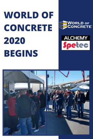 World of Concrete 2020 Begins - Alchemy-Spetec