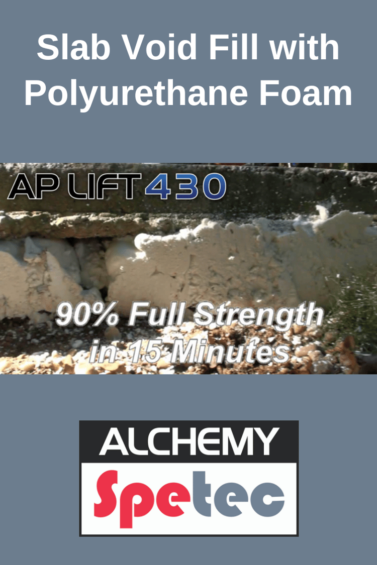 Using Polyurethane Foam to Fill Voids Under Concrete Slab