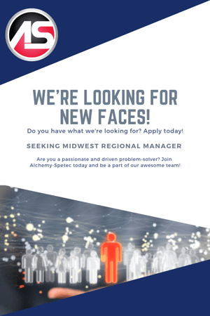 The quickly-growing Alchemy-Spetec team is seeking a Regional Sales Manager for the Midwest to manage and promote the A-S Leak Seal and Geotech product lines in the construction industry. Please contact Jim Spiegel via LinkedIn message and/or email at jspiegel@alchemy-spetec.com for job descriptions or questions. 