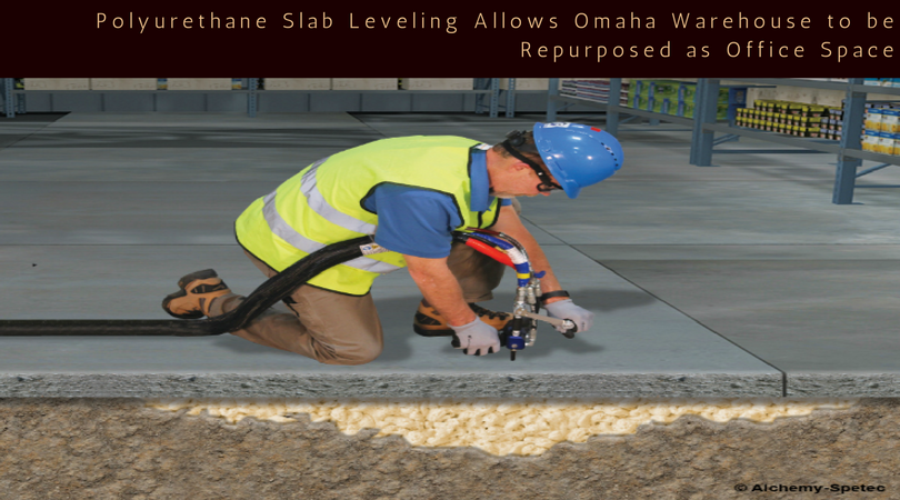Polyurethane Slab Leveling Allows Omaha Warehouse to be Repurposed