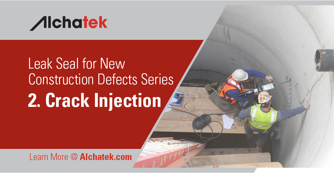 Injection Seal Examples Leak Seal for New Construction Defects Series - 2. Crack Injection