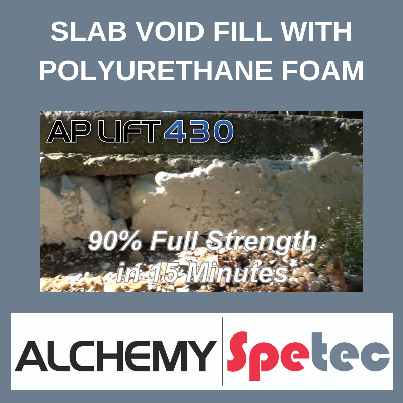 Using Polyurethane Foam to Fill Voids Under Concrete Slab